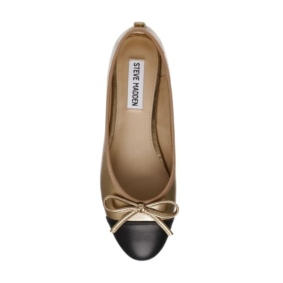 Ballerine en cuir bronze Ellison