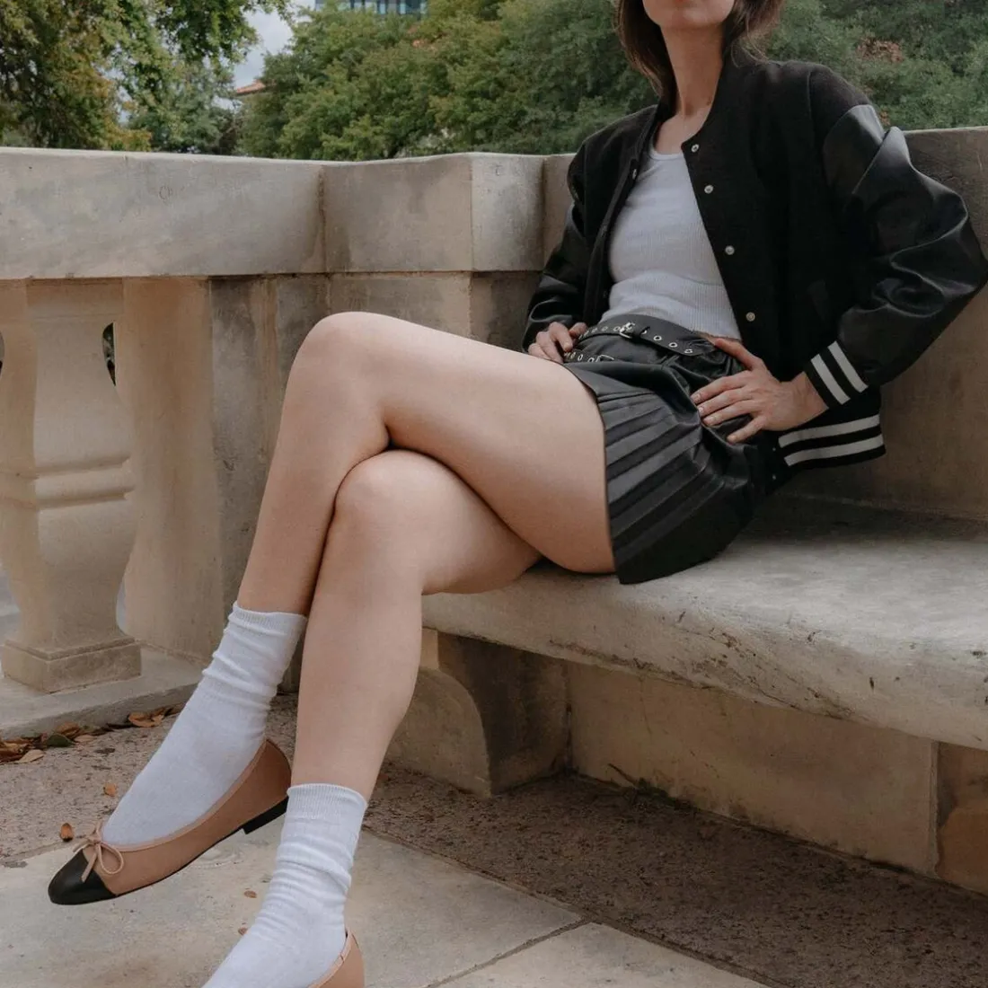 Ballerine en cuir naturel ELLISON