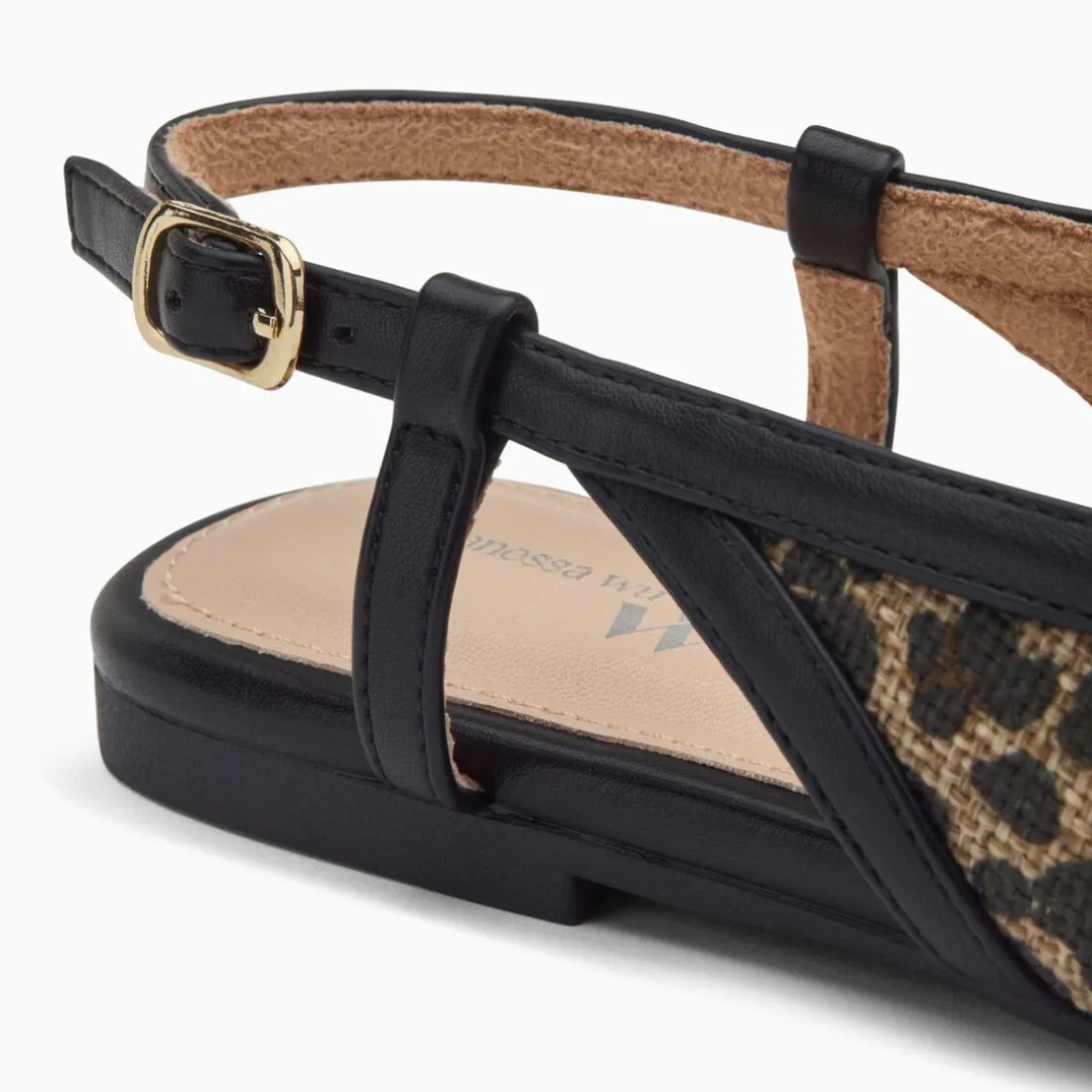 Ballerines slingback Tina léopard à bride