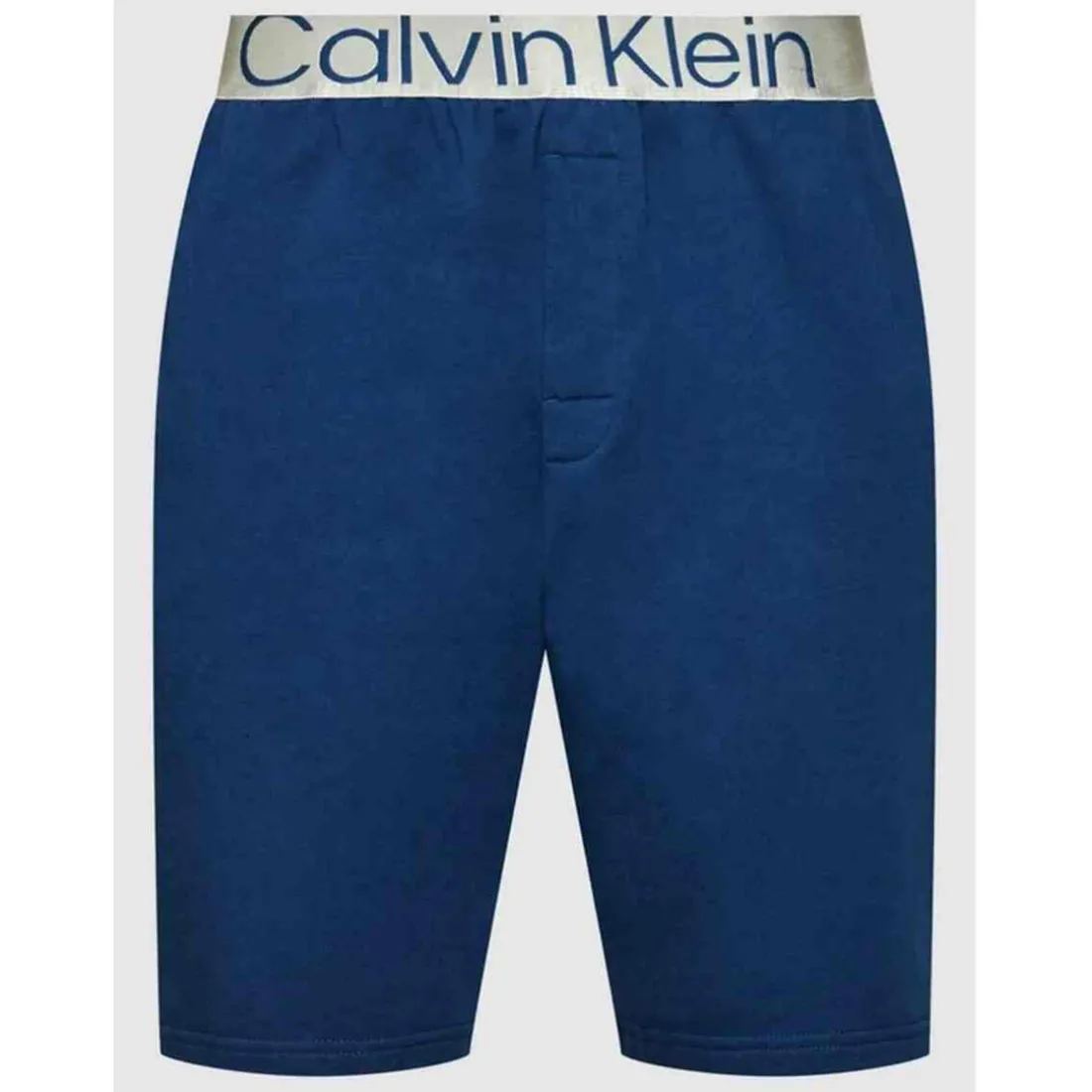 Bas de pyjama - Short Calvin Klein EUROPE Underwear Bleu en coton