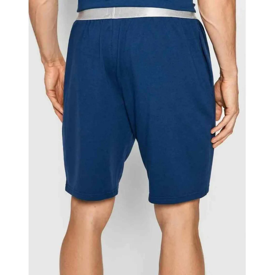 Bas de pyjama - Short Calvin Klein EUROPE Underwear Bleu en coton