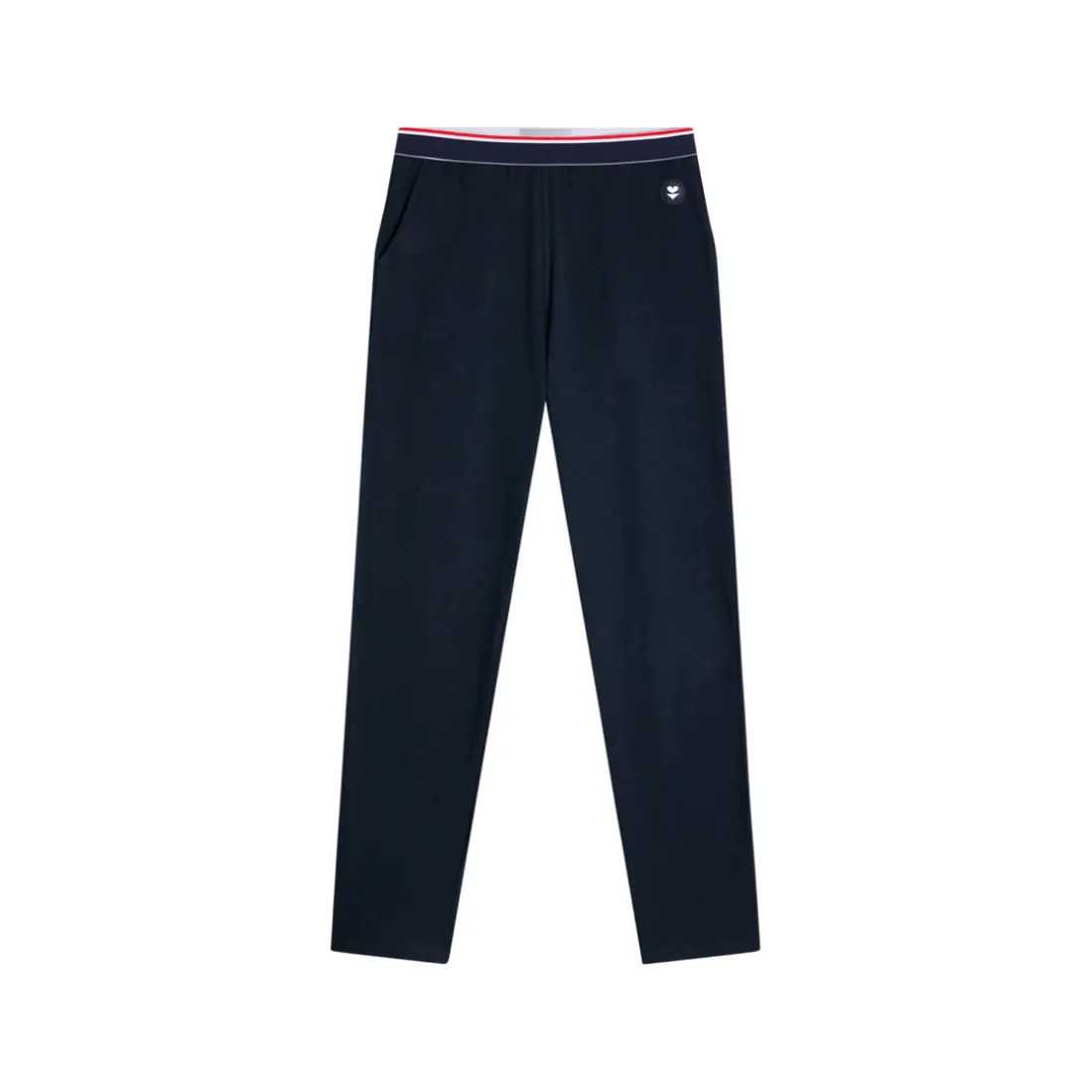Bas de pyjama long marine en coton