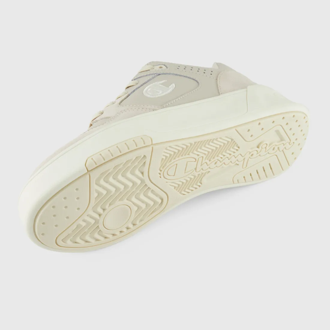 Basket Femme - Beige en cuir