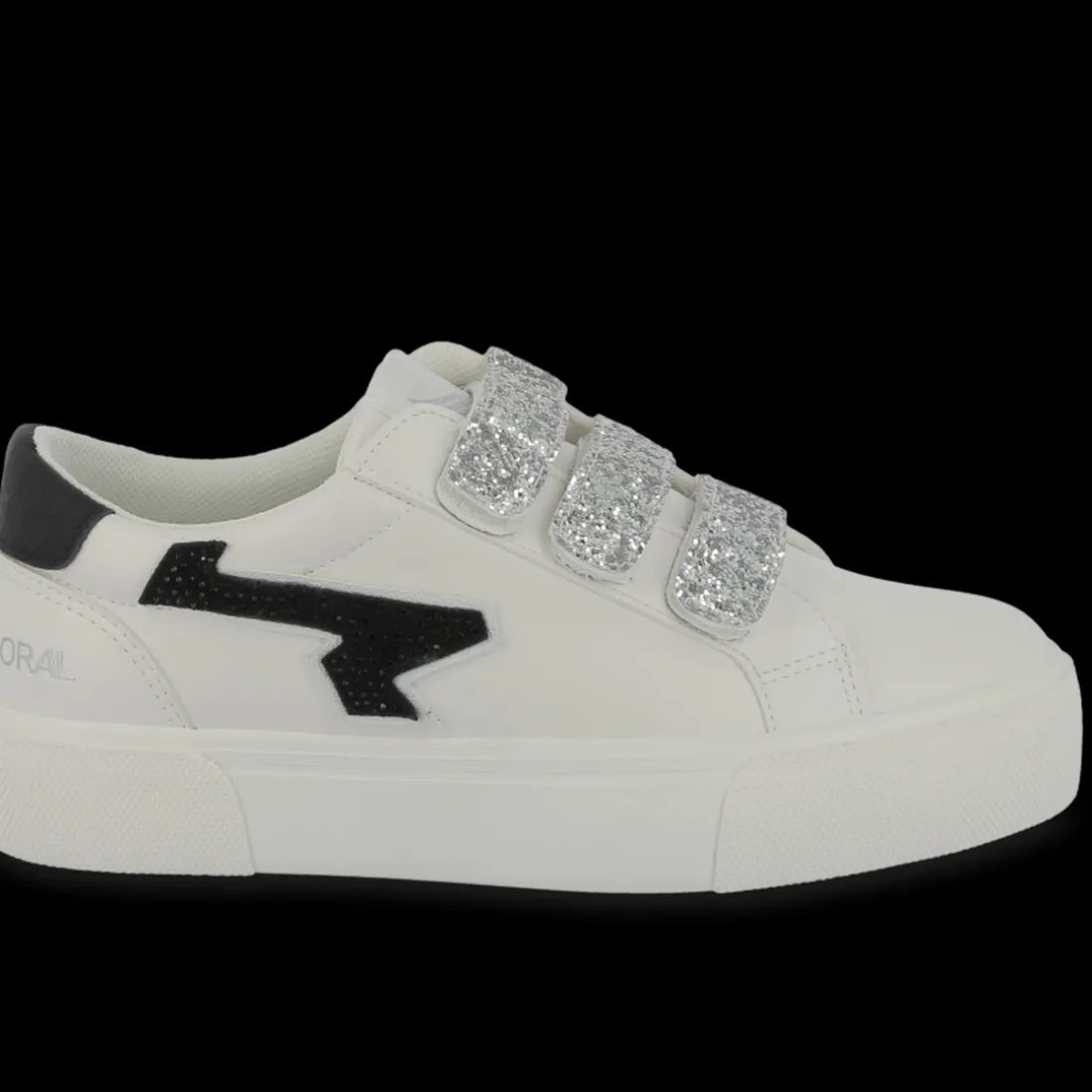 Basket femme CLOVIA blanc et noir