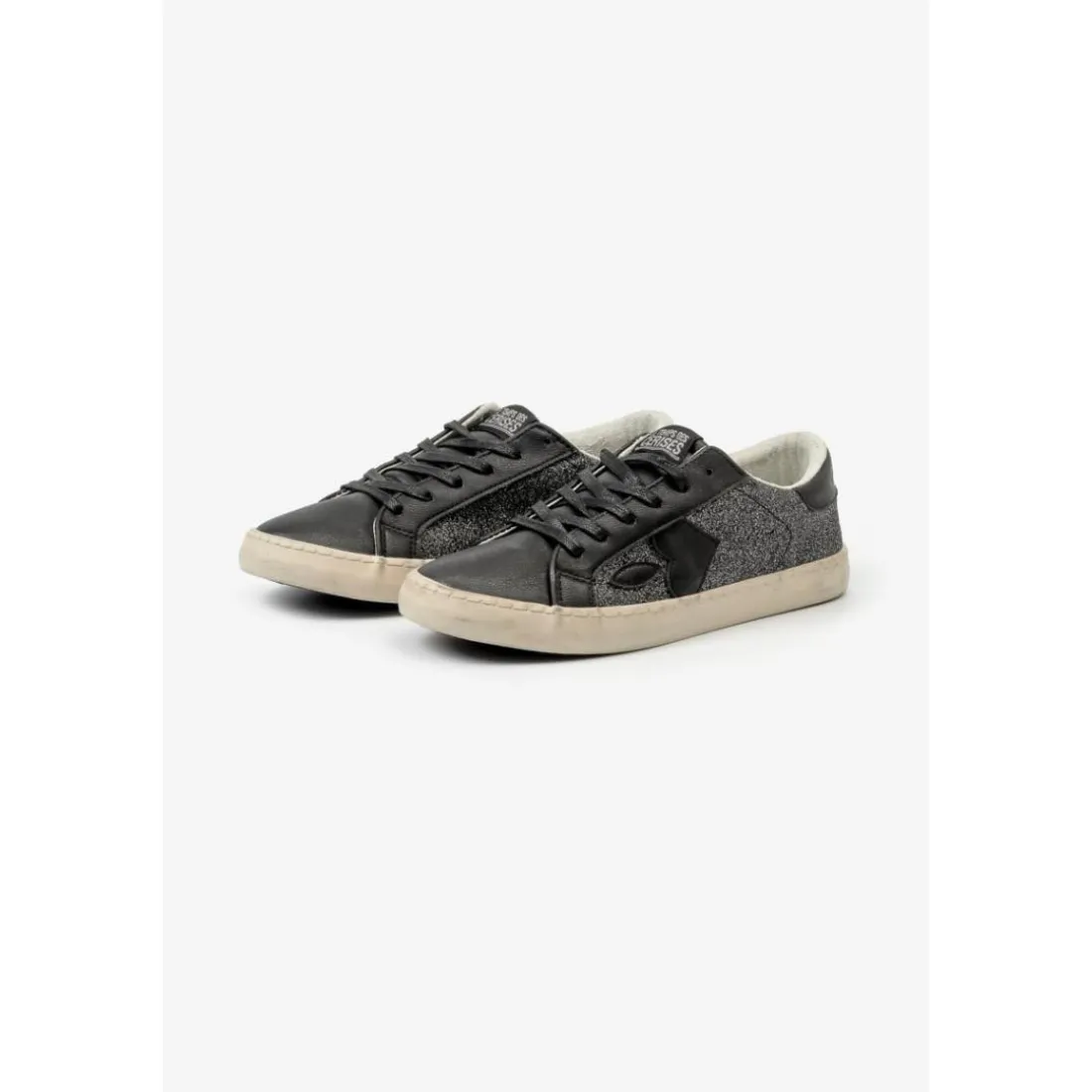 Basket femme noires à paillettes Austin Yas