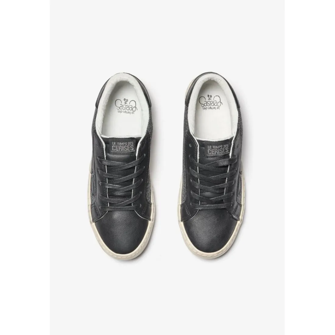 Basket femme noires à paillettes Austin Yas