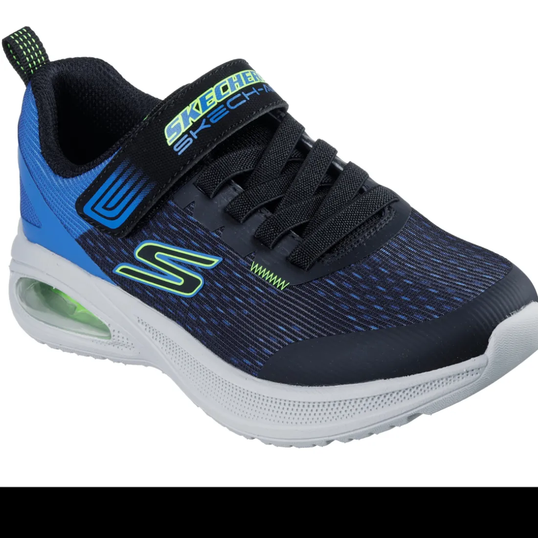 Basket garçon Microspec Max Advance-Squad-P Bleu en soie