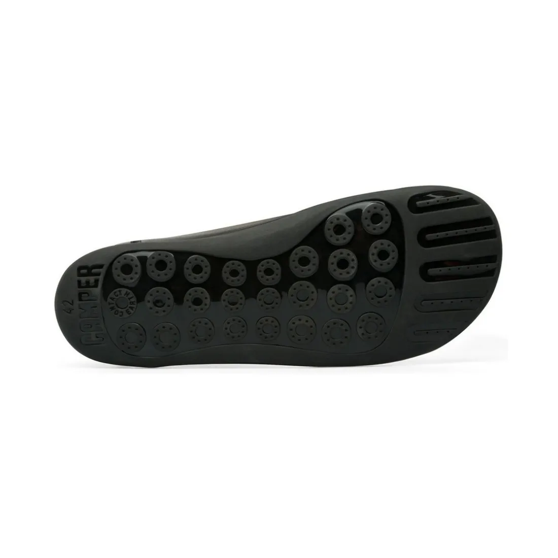 Basket Peu noir en cuir
