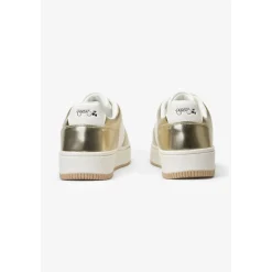 Baskets basses blanches et dorées Marly