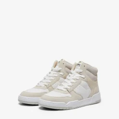 Baskets femme Hauteur cheville Bout rond beige