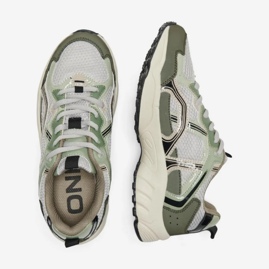 Baskets femme vert