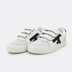 Baskets Hazel Velcro bleu marine en cuir