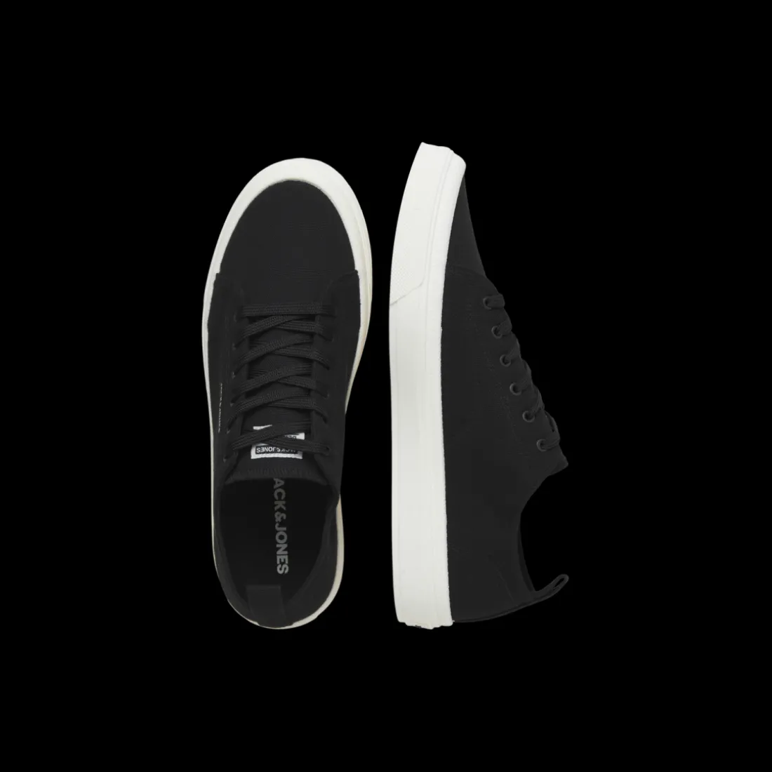 Baskets homme anthracite lacets toile Alec