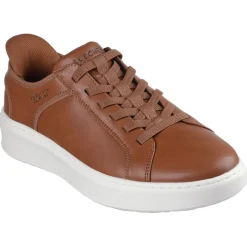 Baskets homme SLIP INS COURT BREAK - DOUBLE VENTED cognac
