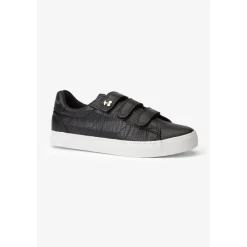 Baskets Vic noires effet python