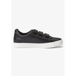 Baskets Vic noires effet python