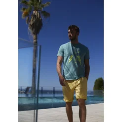 Bermuda chino Jogg Swoop moutarde orange en coton