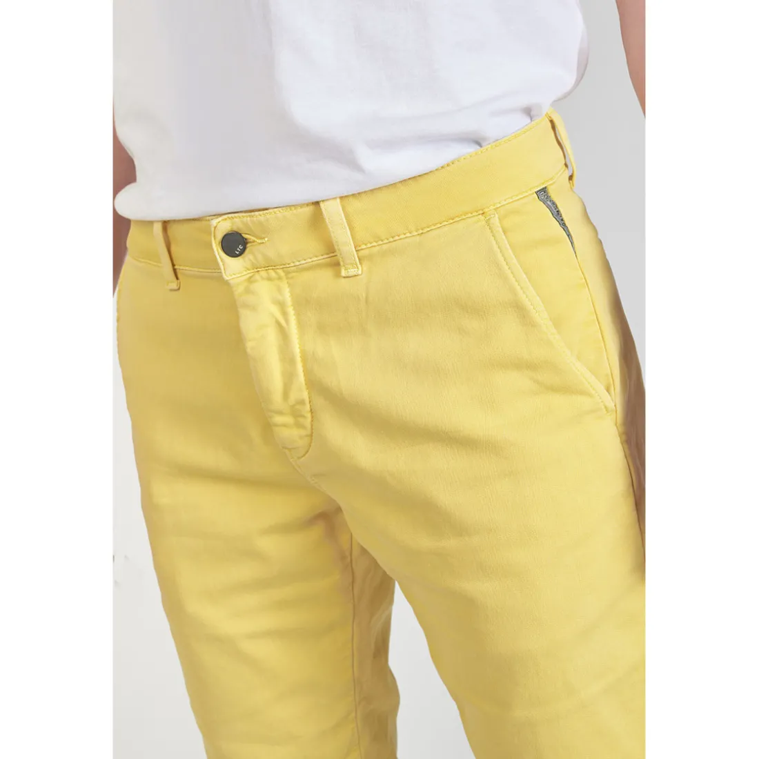 Bermuda chino Jogg Swoop moutarde orange en coton