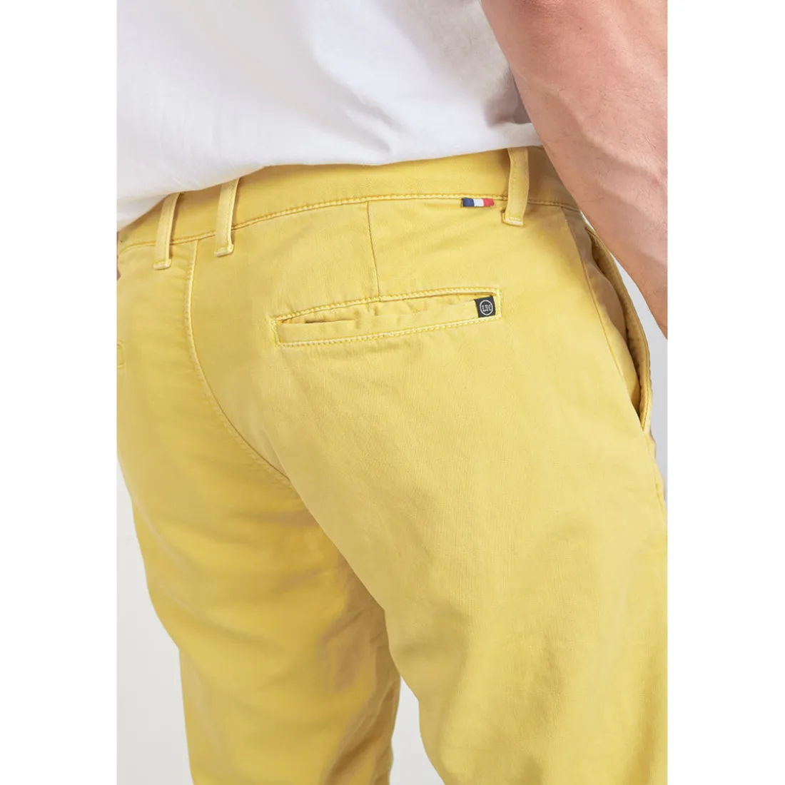 Bermuda chino Jogg Swoop moutarde orange en coton