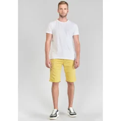 Bermuda chino Jogg Swoop moutarde orange en coton