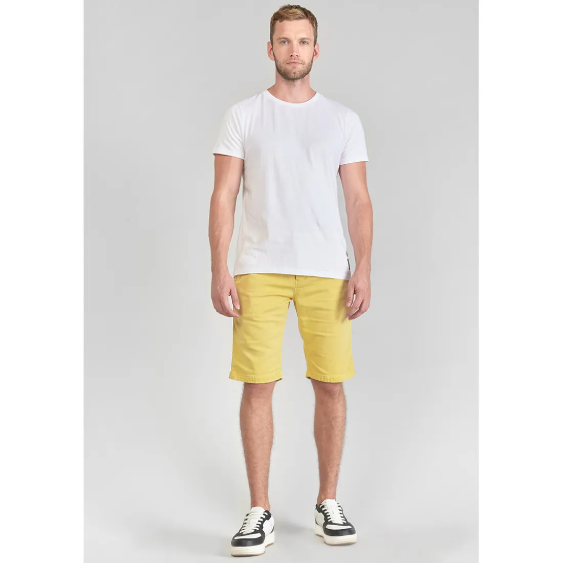 Bermuda chino Jogg Swoop moutarde orange en coton