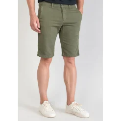 Bermuda chino Jogg Swoop kaki vert en coton