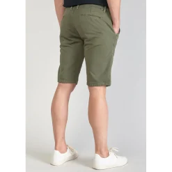 Bermuda chino Jogg Swoop kaki vert en coton