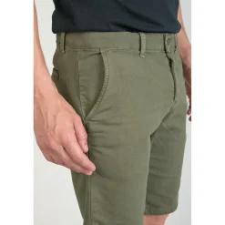 Bermuda chino Jogg Swoop kaki vert en coton