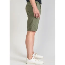 Bermuda chino Jogg Swoop kaki vert en coton
