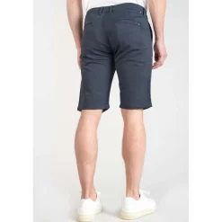Bermuda chino Jogg Swoop bleu nuit blanc en coton