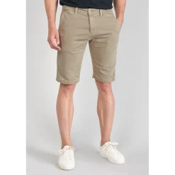 Bermuda chino Jogg Swoop beige sable jaune en coton