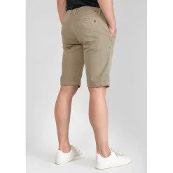 Bermuda chino Jogg Swoop beige sable jaune en coton