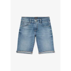 Bermuda garçon, en jeans Mike bleu délavé