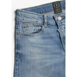 Bermuda garçon, en jeans Mike bleu délavé
