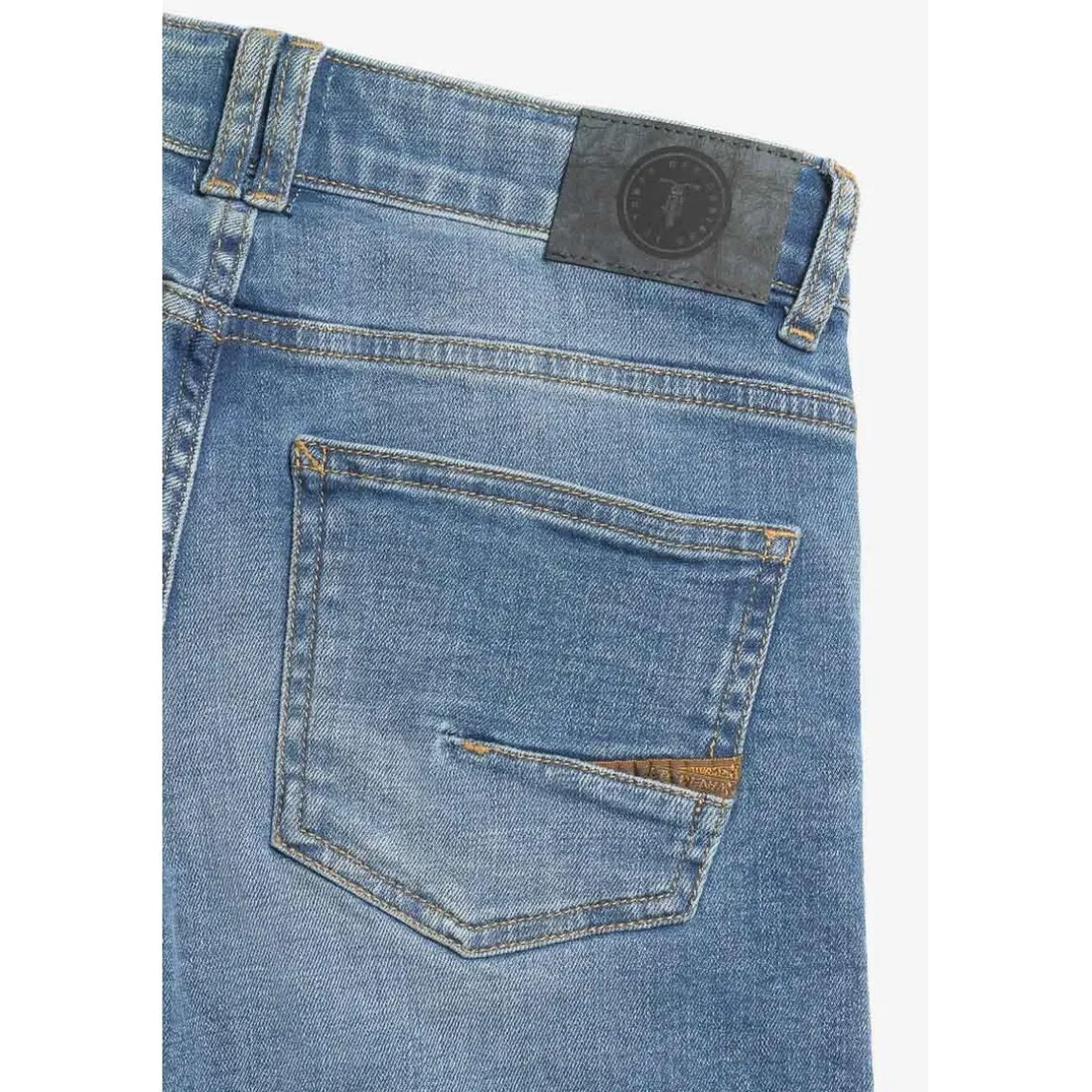 Bermuda garçon, en jeans Mike bleu délavé