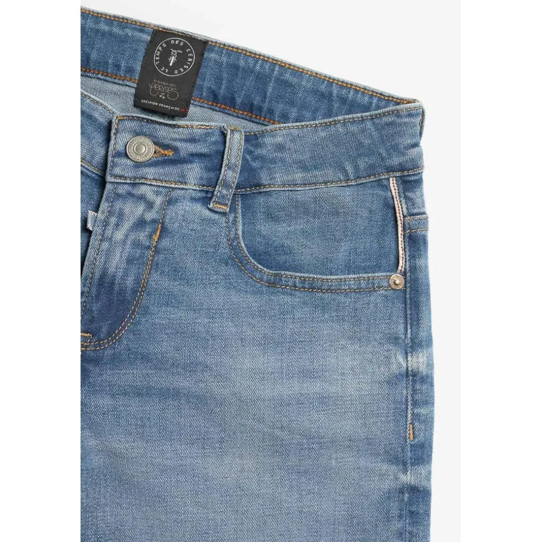 Bermuda garçon, en jeans Mike bleu délavé