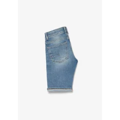 Bermuda garçon, en jeans Mike bleu délavé