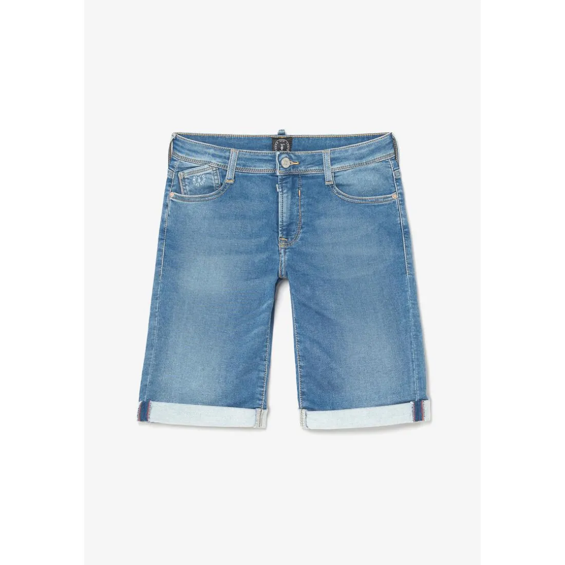 Bermuda garçon, Jogg Lo bleu clair délavé en coton