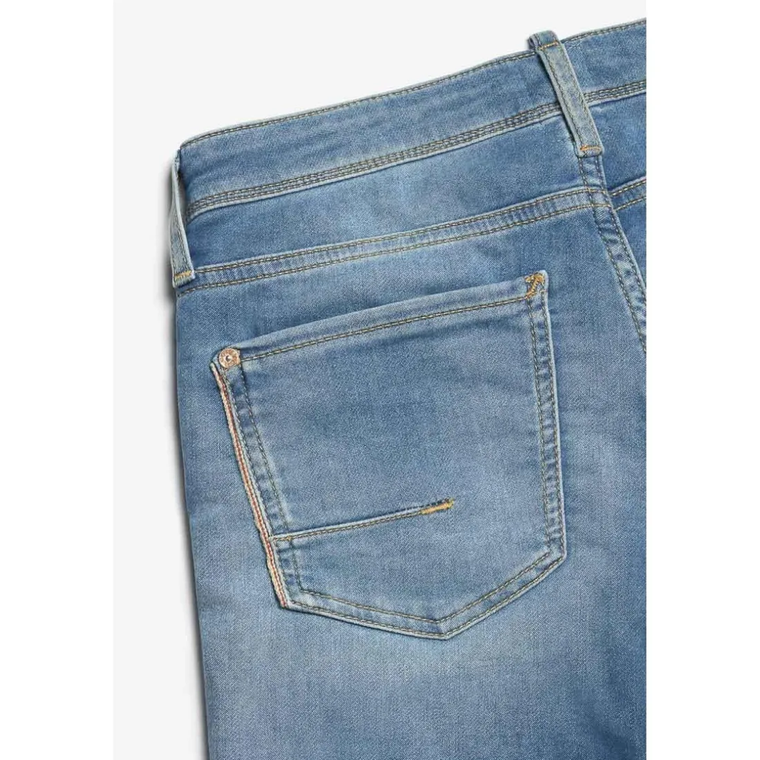 Bermuda garçon, Jogg Lo bleu clair délavé en coton