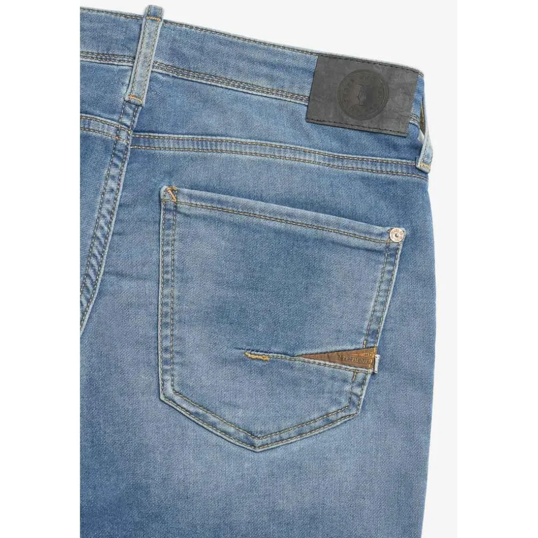 Bermuda garçon, Jogg Lo bleu clair délavé en coton