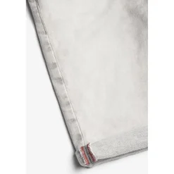 Bermuda garçon, Jogg Lo gris clair délavé en coton
