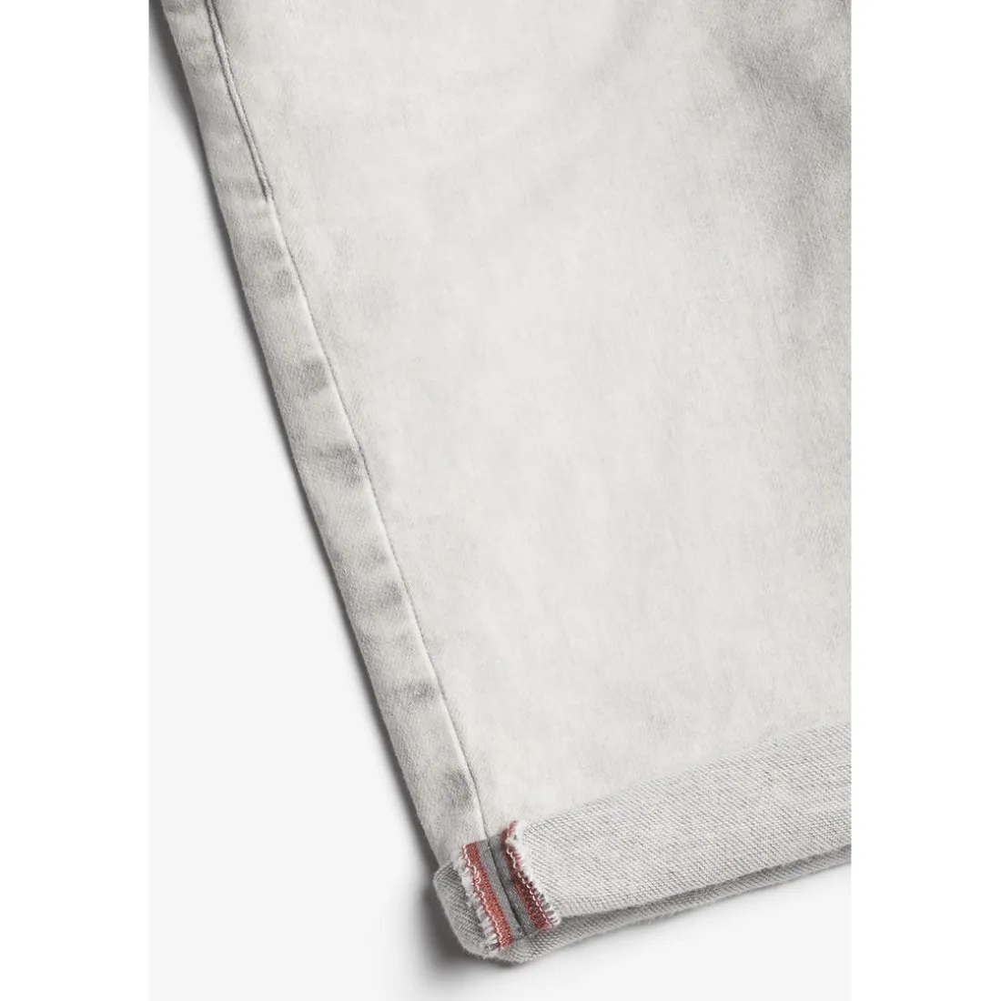 Bermuda garçon, Jogg Lo gris clair délavé en coton