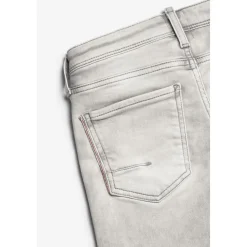 Bermuda garçon, Jogg Lo gris clair délavé en coton