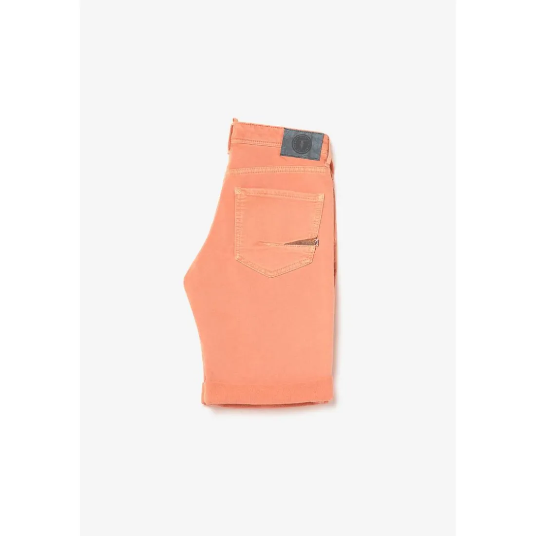 Bermuda garçon, Lo Jogg orange blanc en coton