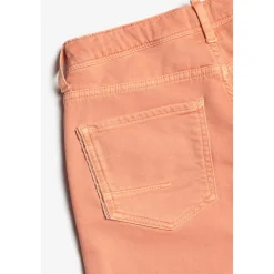 Bermuda garçon, Lo Jogg orange blanc en coton