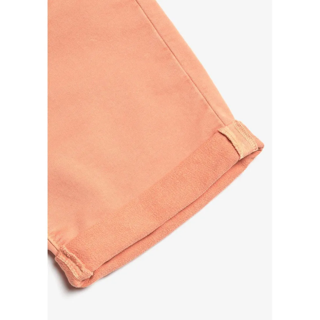 Bermuda garçon, Lo Jogg orange blanc en coton