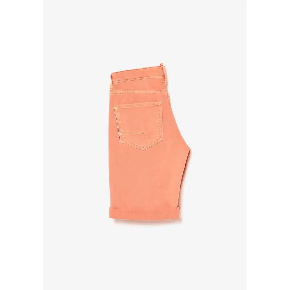 Bermuda garçon, Lo Jogg orange blanc en coton