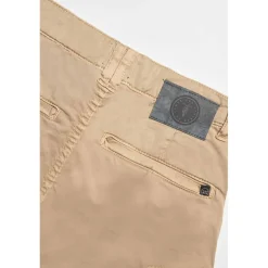 Bermuda garçon, Otto beige sable blanc en coton