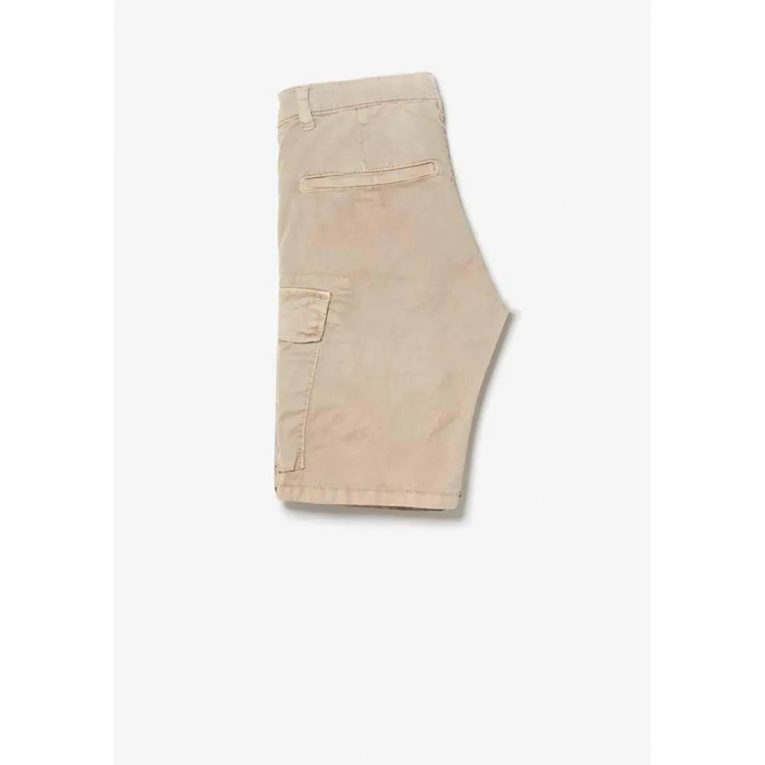 Bermuda garçon, Otto beige sable blanc en coton