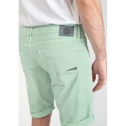 Bermuda Jogg Bodo vert d'eau en coton